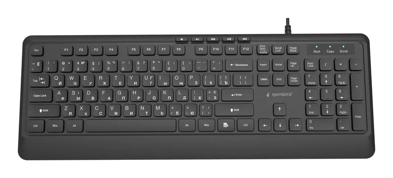 Gembird Multimedia Cyrill KB-MCH-05-CYRL klaviatuur