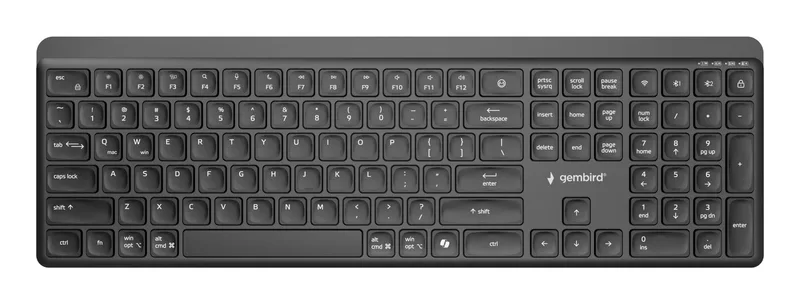 Gembird Slim 2.4G+BT klaviatuur