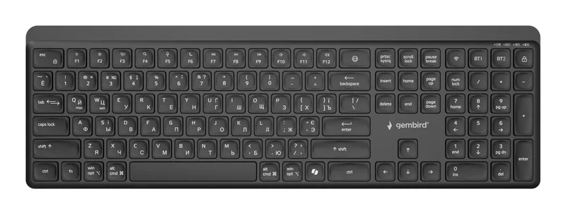 Gembird Slim Cyrillic KB-WPS-03-CYRL klaviatuur