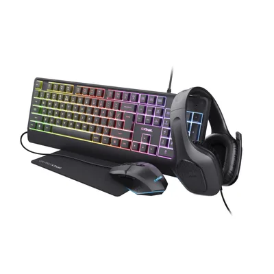 Trust +Mouse Quadrox Bundle GXT792 klaviatuur
