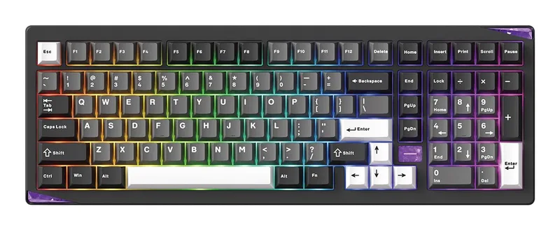 AKKO Keyboard WRL GEM 02 Via/Black/Sil. 6978414650828