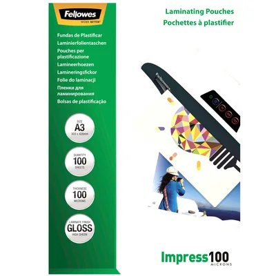 Fellowes Pouch 100 100PCS