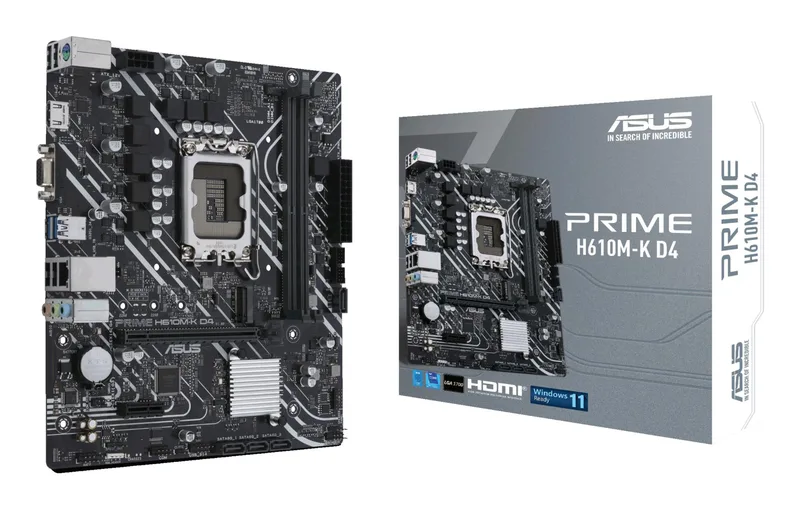 ASUS Intel H610 MicroATX LGA1700 emaplaat