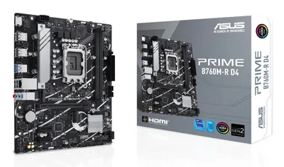 ASUS Intel B760 Express Micro-ATX LGA1700 emaplaat