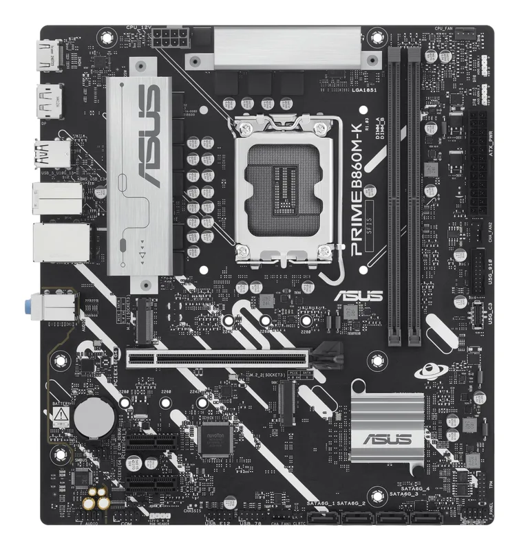 ASUS Intel B860 Express Micro-ATX LGA1851 emaplaat