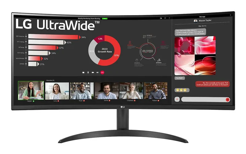 LG Curved/21 : 9 Tilt monitor