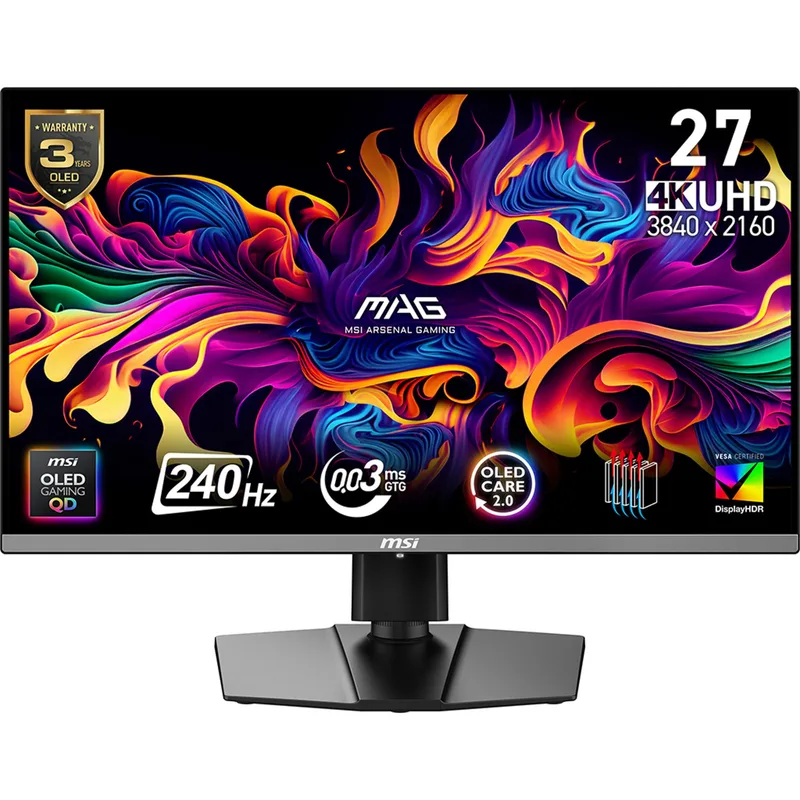 MSI 4K Ultra HD MAG272UPQD-OLEDX24 monitor