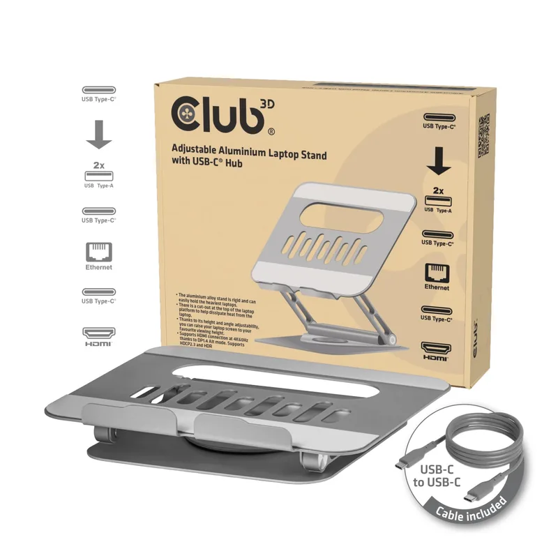 Club3D Aluminium CSV-2554 kinnitus