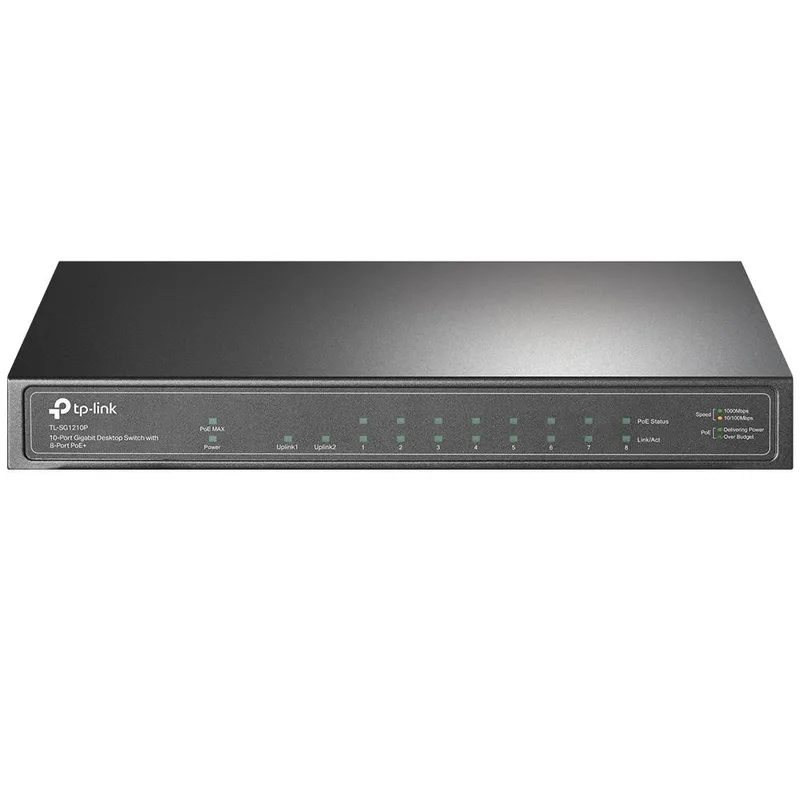 TP-Link Desktop/pedestal TL-SG1210P kommutaator