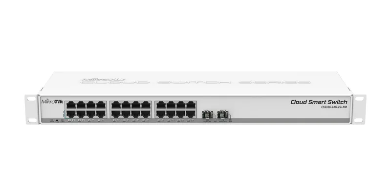 Mikrotik Rack mounting Yes 10G support Yes CSS326-24G-2S+RM kommutaator