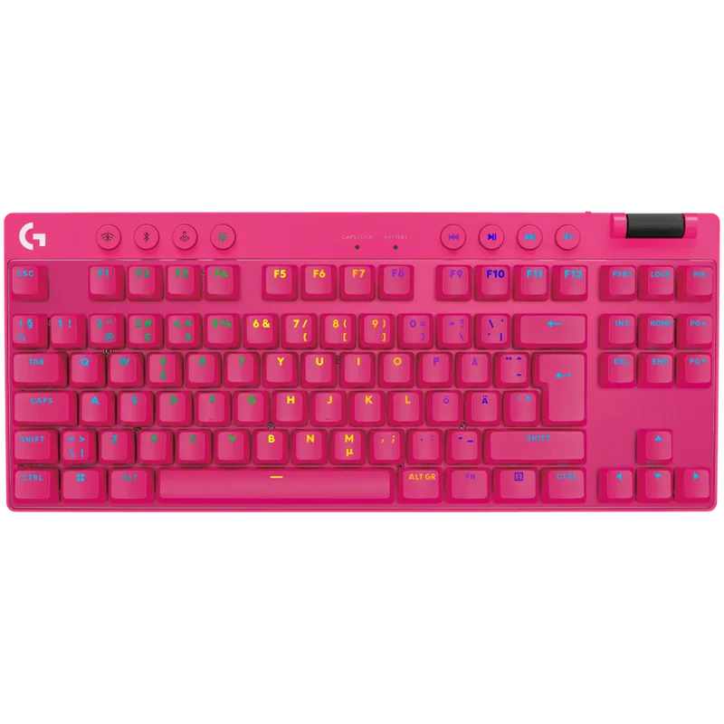Logitech Keyboard WRL PRO X Tkl/Pink 920-012159