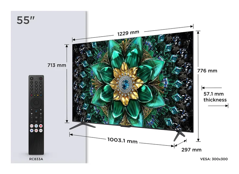 TCL 4K Ultra HD QD-Mini LED teler