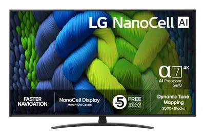 LG 4K Ultra HD 65NANO82A6B teler