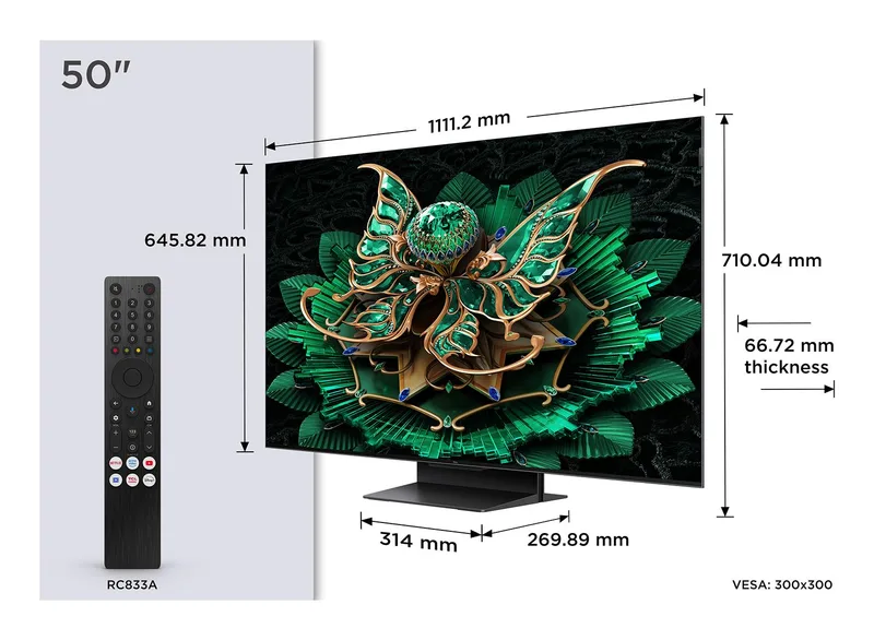 TCL 4K Ultra HD QD-Mini LED teler