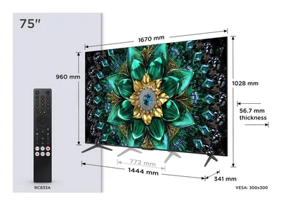 TCL 4K Ultra HD QD-Mini LED teler