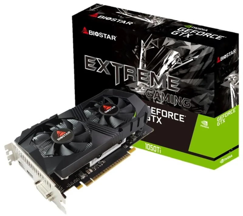 Biostar NVIDIA GeForce GTX 1050 TI GPU 1291 MHz graafikakaart