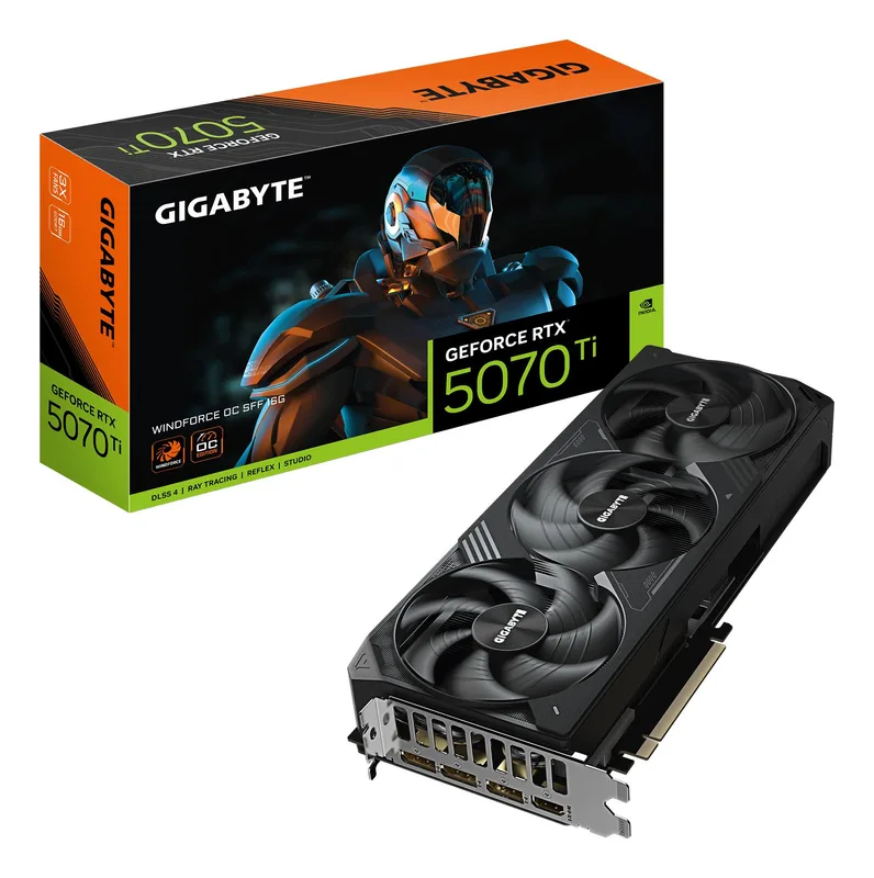 GIGABYTE NVIDIA GeForce RTX 5070 Ti Triple slot Fansink graafikakaart