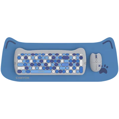 Canyon Keyboard+Mouse Kitty Edition HSET-W6 klaviatuur