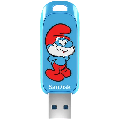 SanDisk s,Papa Smurf Blister,Global 3.2,Ingot mälupulk