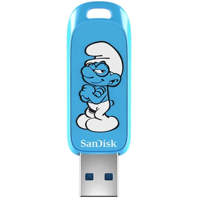 SanDisk s,Brainy Smurf Blister,Global 3.2,Ingot mälupulk