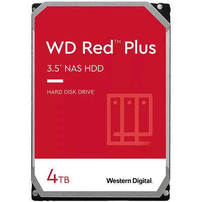 HDD NAS WD Red Plus (3.5'', 4TB, 256MB, 5400 RPM, SATA 6 Gb/s)