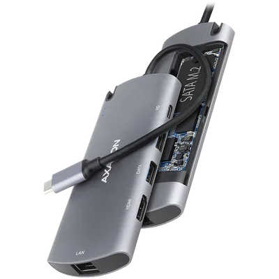 AXAGON Superspeed Combo 6IN1 HMC-6M2 dokk