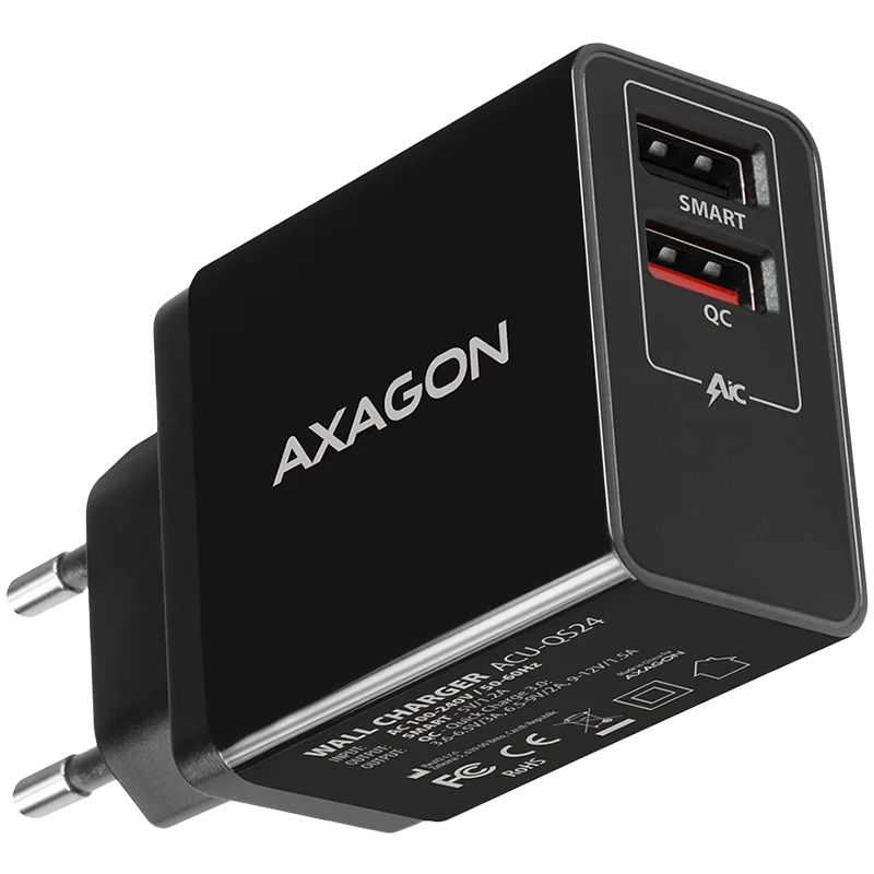 AXAGON Dual wallcharger <240V adapter