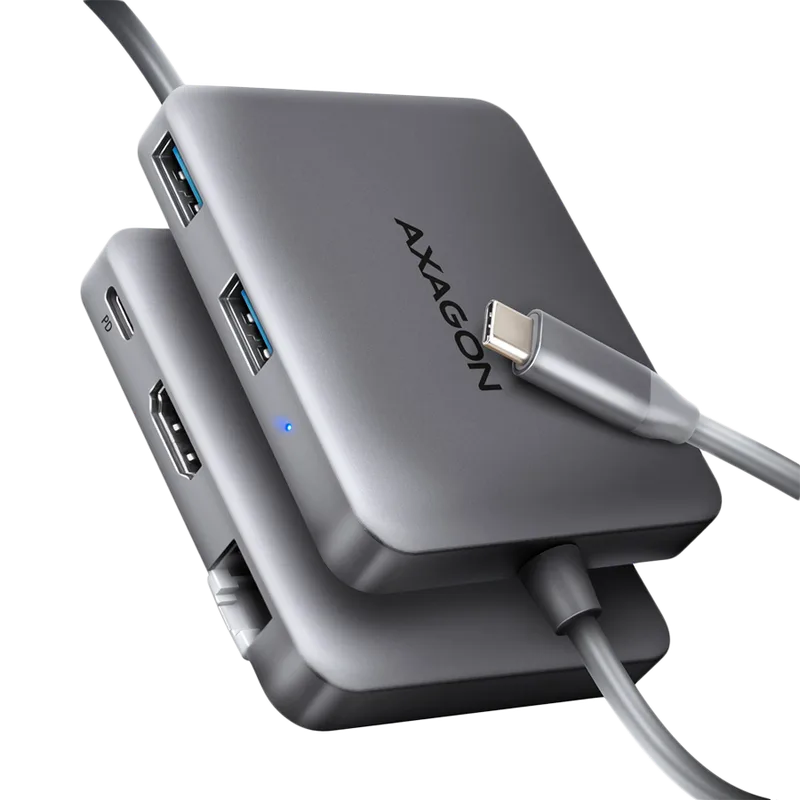 AXAGON 2x USB-A 20c HMC-5HL dokk