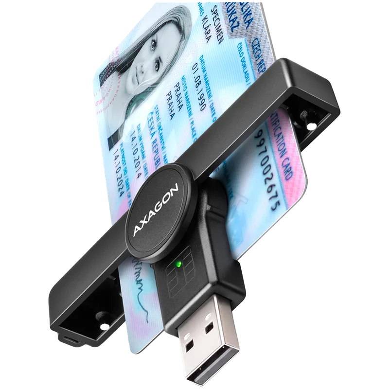 AXAGON pocket USB-A contact adapter