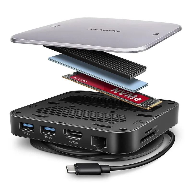 AXAGON HMC-UFO 2x USB-A dokk