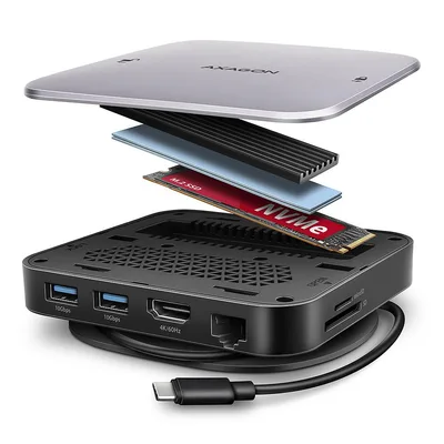 AXAGON HMC-UFO 2x USB-A dokk