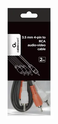 Gembird Audio 4PIN 3RCA 2 m audiokaabel