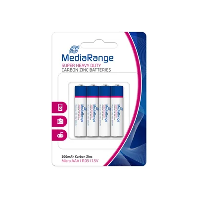 Mediarange Carbon-Zinc 4PCS MRBAT141 aku
