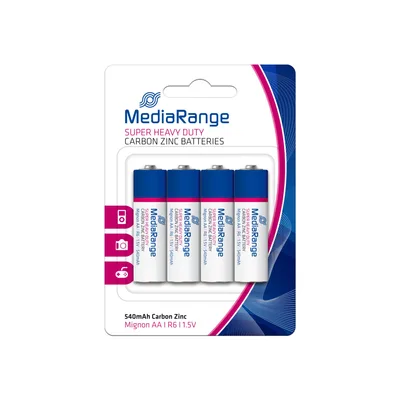Mediarange Carbon-Zinc 4PCS MRBAT144 aku