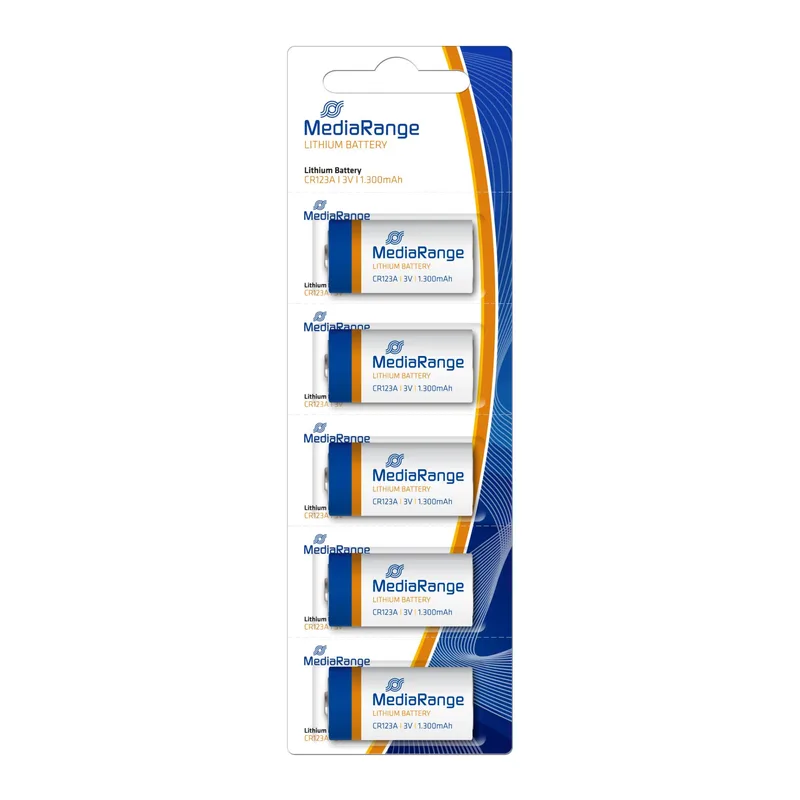Mediarange Lithium 5PCS CR123A aku