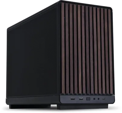 Lian Li micro ATX/Micro-ITX Black/Wood arvutikorpus