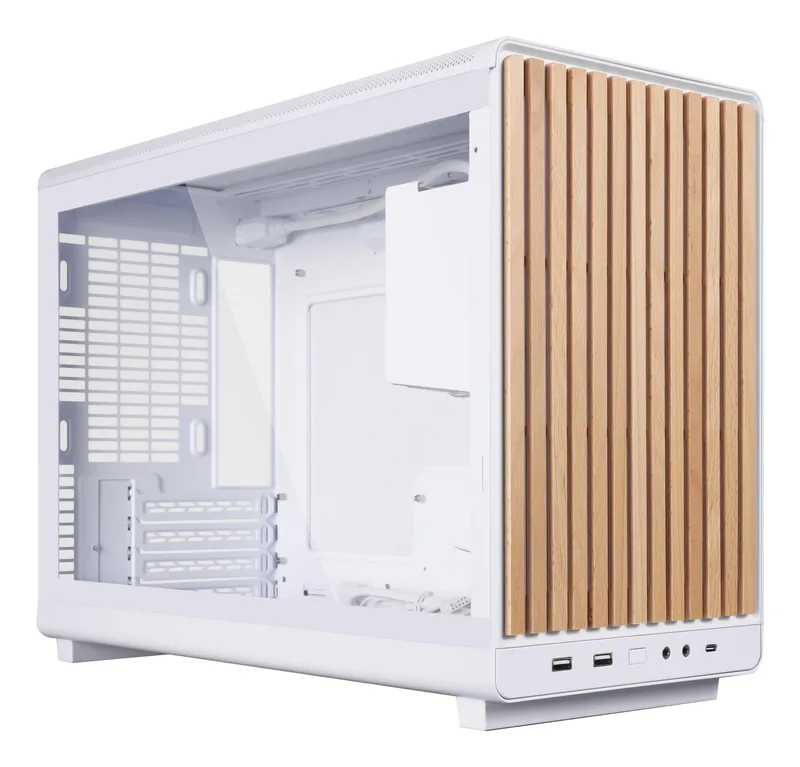 Lian Li micro ATX/Micro-ITX White/Wood arvutikorpus