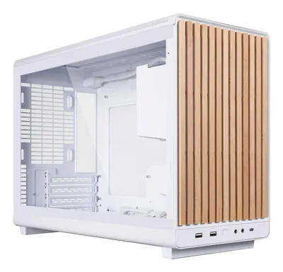 Lian Li micro ATX/Micro-ITX White/Wood arvutikorpus