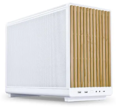Lian Li micro ATX/Micro-ITX White/Wood arvutikorpus
