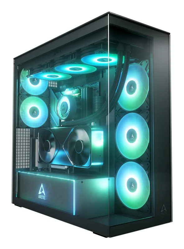 Arctic EATX Xtender VG (Mirror Black) arvutikorpus