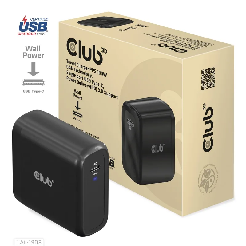 Club3D Travel CAC-1908EU laadija