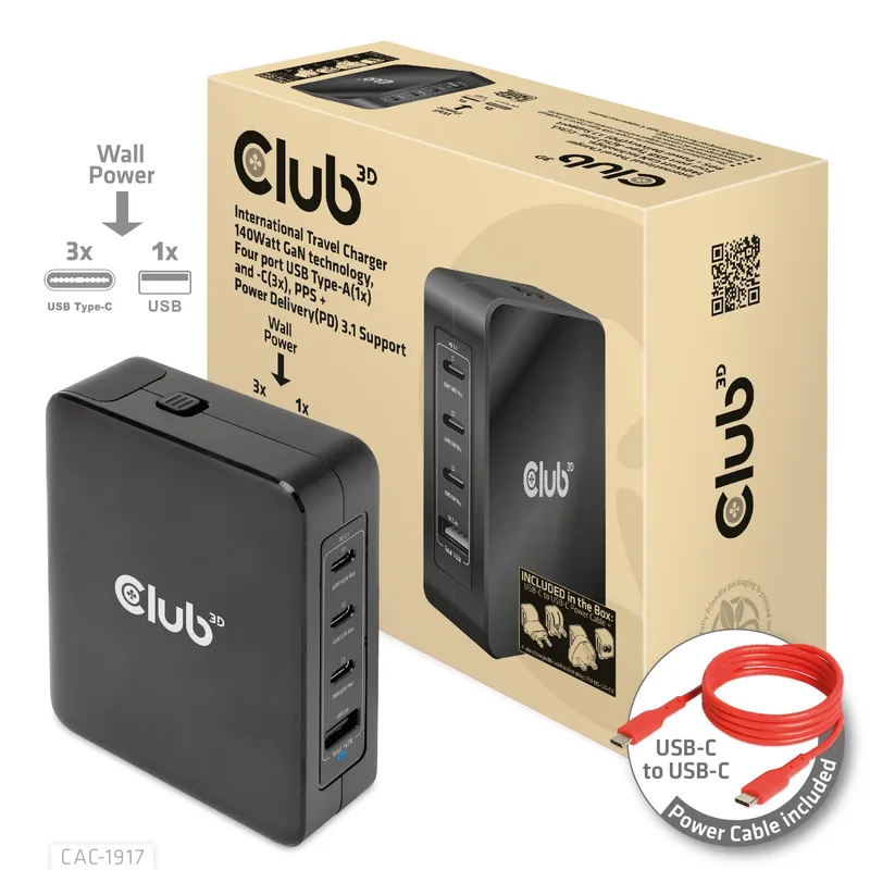 Club3D Travel CAC-1917 laadija