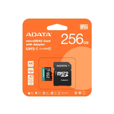 Adata Micro SDXC AUSDX256GUI3V30SA2-RA1 mälukaart