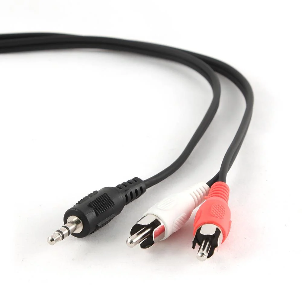 Gembird 5m, 3.5mm/2xRCA, M/M audio cables
