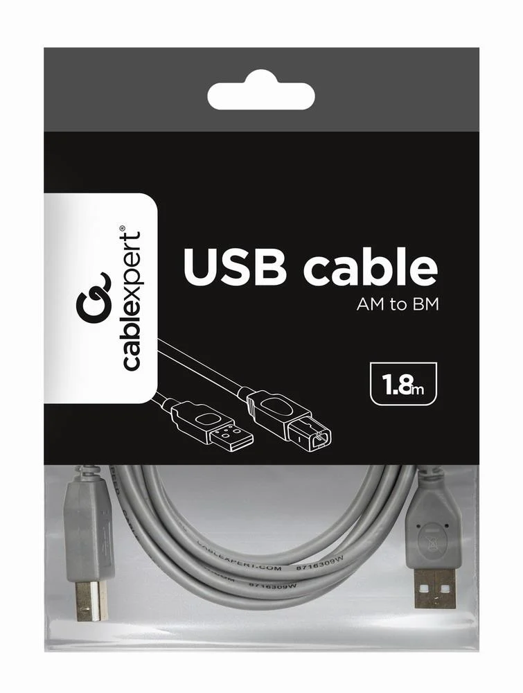 Gembird 1.8m USB 2.0 A/B M usb cables