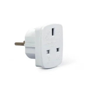 Gembird AC power adapter, UK socket to EU Schuko plug, 7