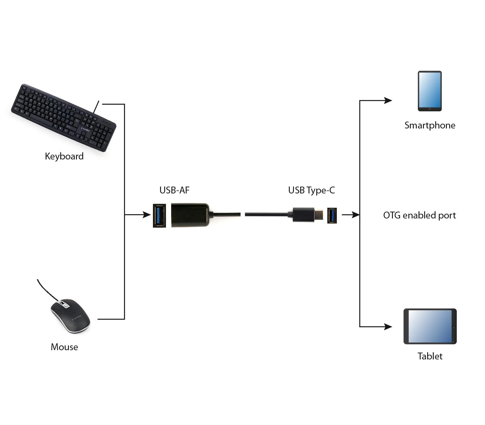 Gembird A-OTG-CMAF2-01 usb cables