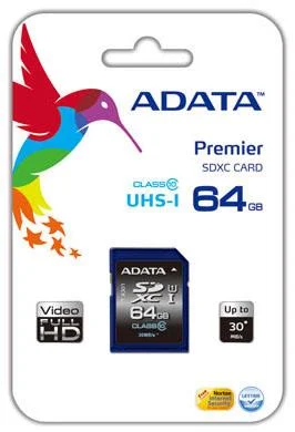 ADATA SDXC 64GB Class 10