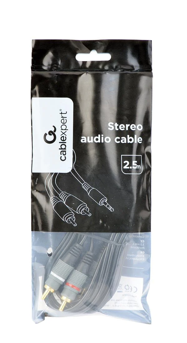 Gembird CCA-352-2.5M audio cables