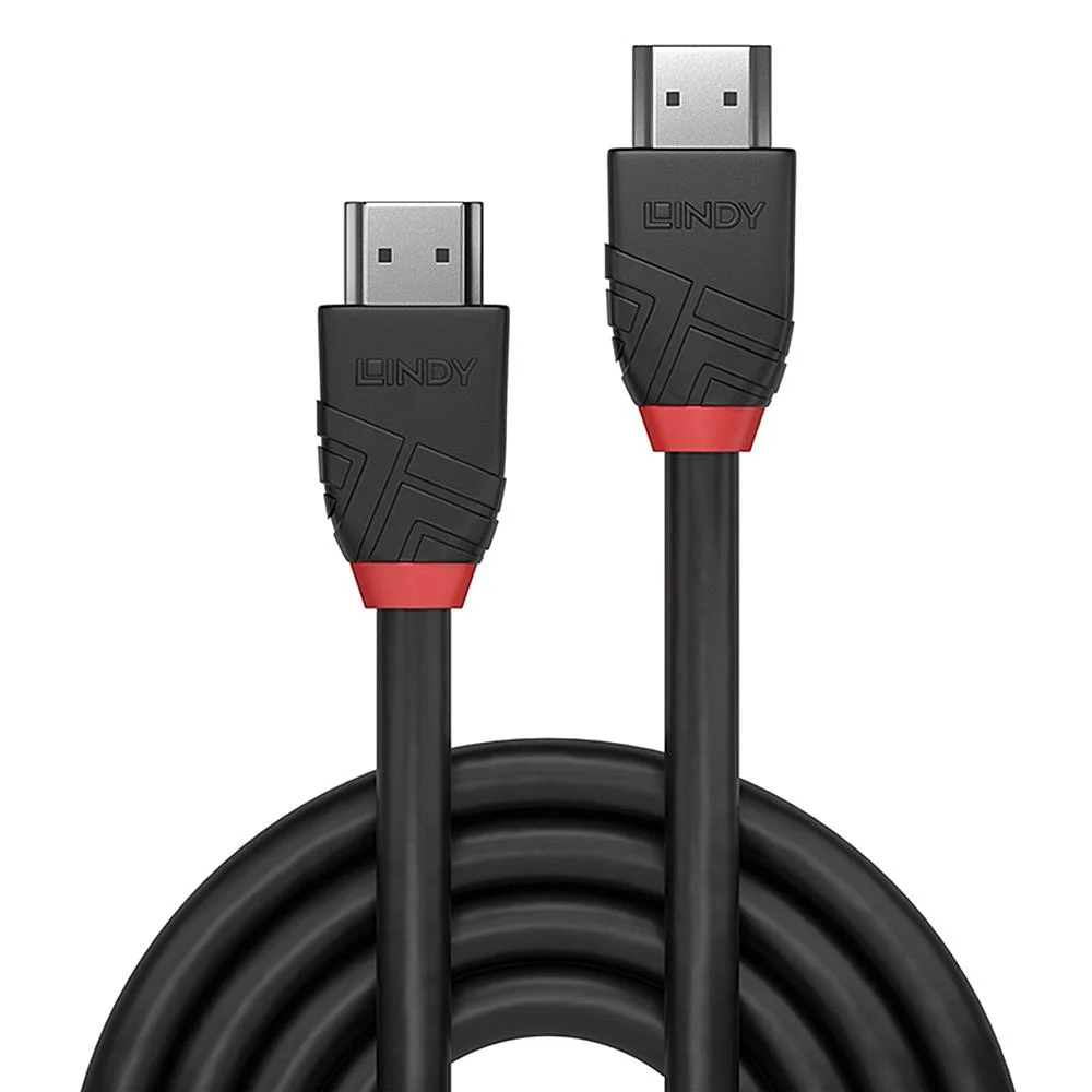 Lindy 3m High Speed HDMI Cable, Black Line video graphics cables